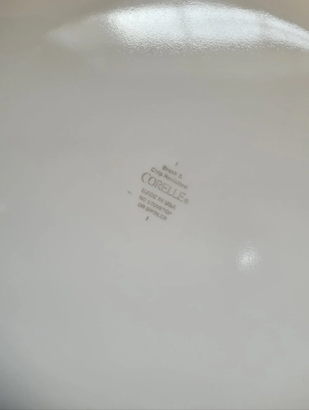 Corelle White Dinner Plate with Black Double Ring. Cafe Collection. 2 Qty
